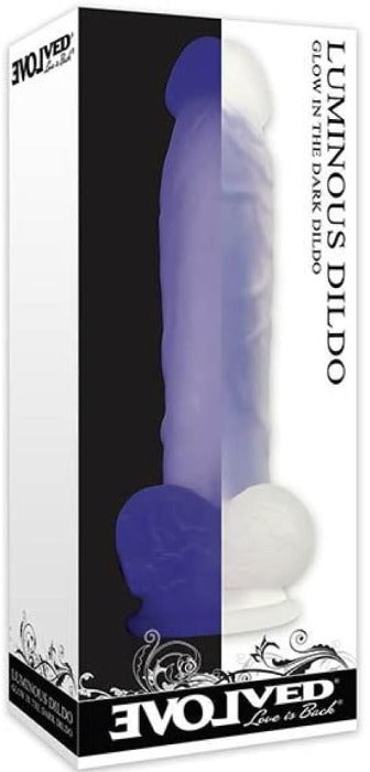 Evolved "Luminous" 8 Inch Dildo -Purple