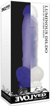 Evolved &quot;Luminous&quot; 8 Inch Dildo -Purple