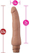 Au Naturel Miguel Vibrating Dual Density Dildo 8.5"