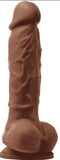 Colours ''Pleasures'' 5 Inch Dildo -Brown