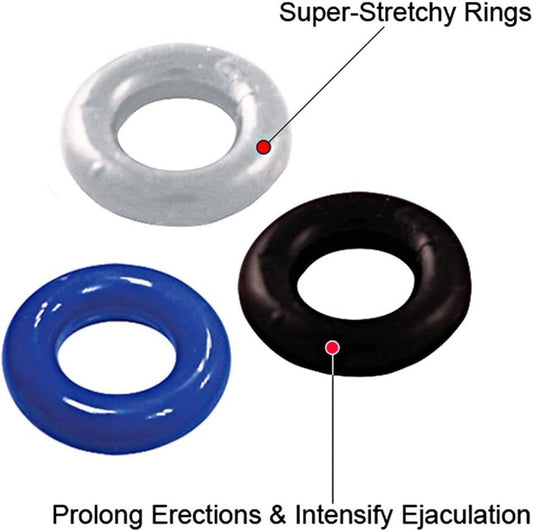 Stayhard 'Tricolor' Cock Ring Donuts