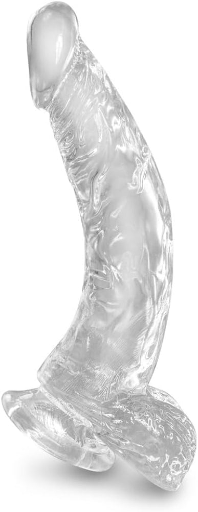 King Cock Clear 7.5″ Cock w/ Balls
