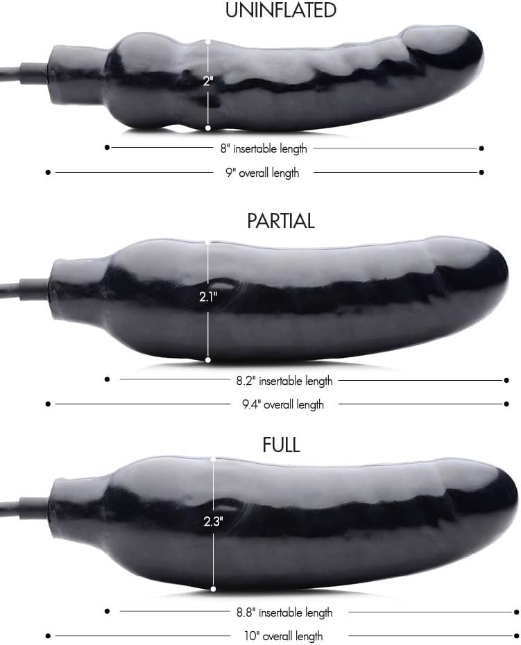 MS 'Primal' Inflatable Dildo -Black