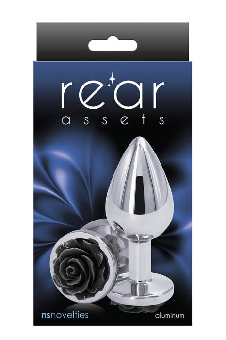 Rear Assets Rose "Medium" -Black Rose/Silver