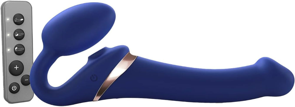 Strap-On-Me Multi Orgasm Bendable Strap-On Blue M