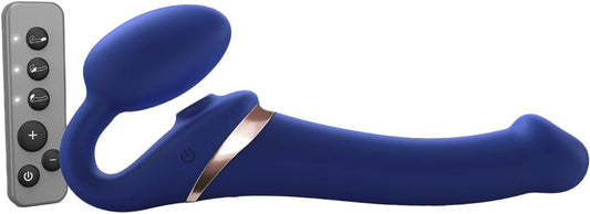 Strap-On-Me Multi Orgasm Bendable Strap-On Blue M