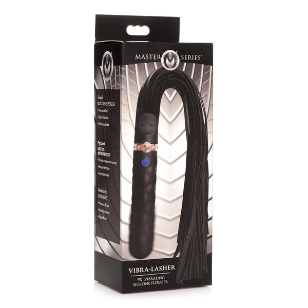 MS Vibra-Lasher 9X Vibrating Dildo Flogger