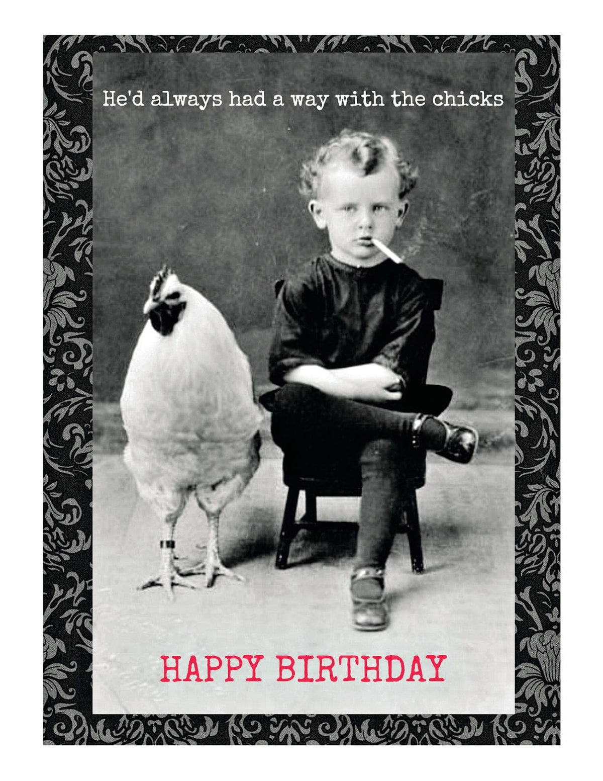 Way With Chicks Birthday Card