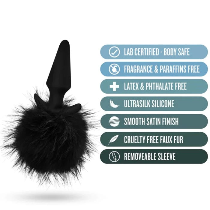 Anal Adventures Platinum "Rabbit" Tail Plug