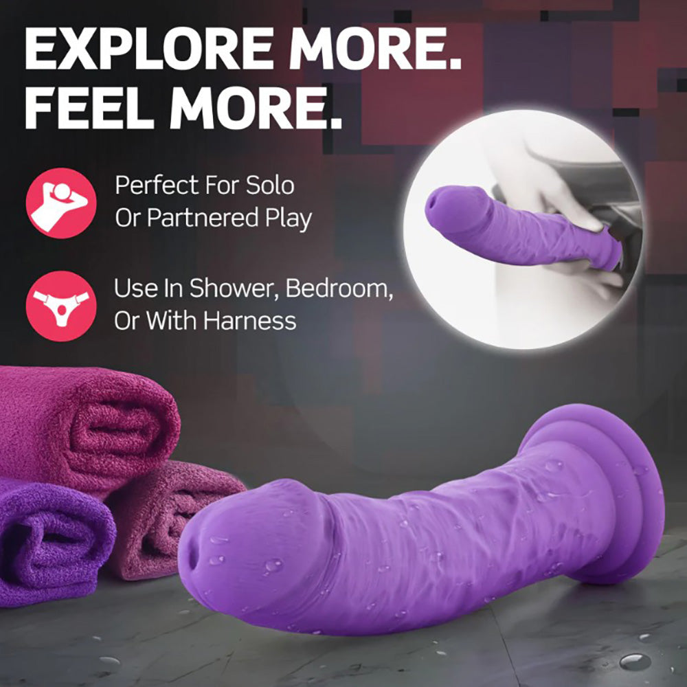 Ruse Jammy Dildo 8" - Purple