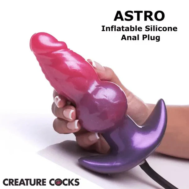 Creature Cocks 'Astro' Inflatable Silicone Anal Plug