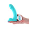 Colours 'Curve' Vibrating 6" Dildo -Teal