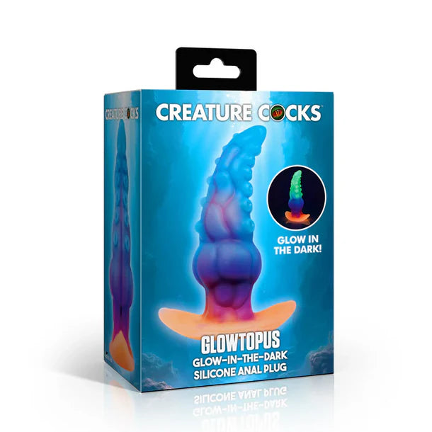 Creature Cocks 'Glowtopus' Glow-in-the-Dark Silicone Anal Plug