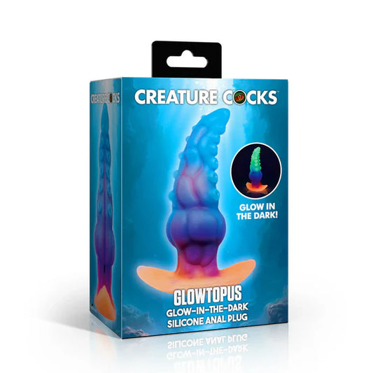 Creature Cocks 'Glowtopus' Glow-in-the-Dark Silicone Anal Plug