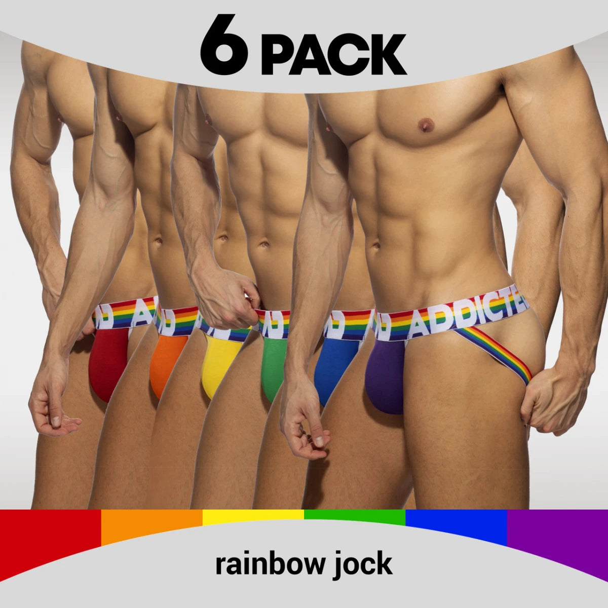 Addicted Rainbow Jockstrap