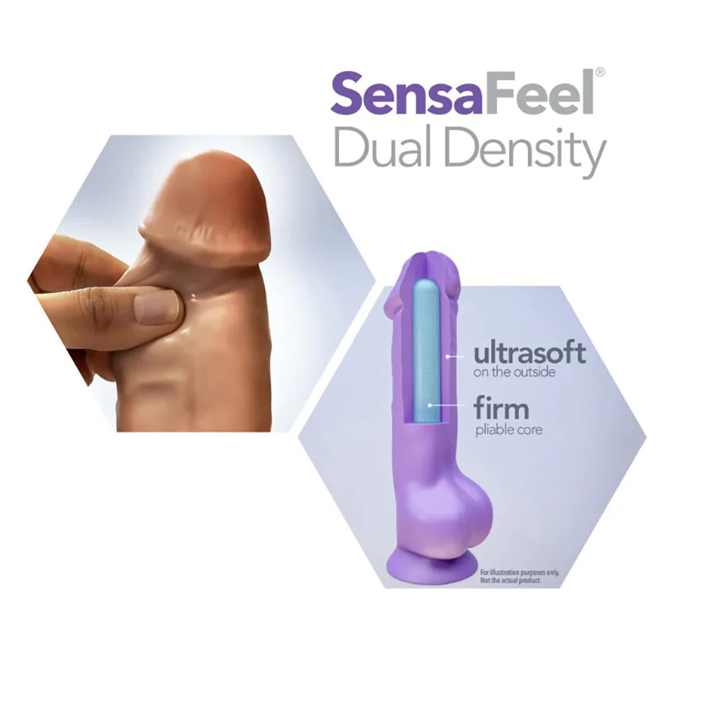 Au Naturel Miguel Vibrating Dual Density Dildo 8.5"
