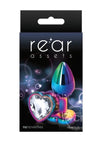 Rear Assets &quot;Multi Heart&quot; Small Gem Plug -Clear
