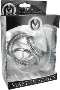 MS "The Triad" Metal Chamber Cock & Ball Ring