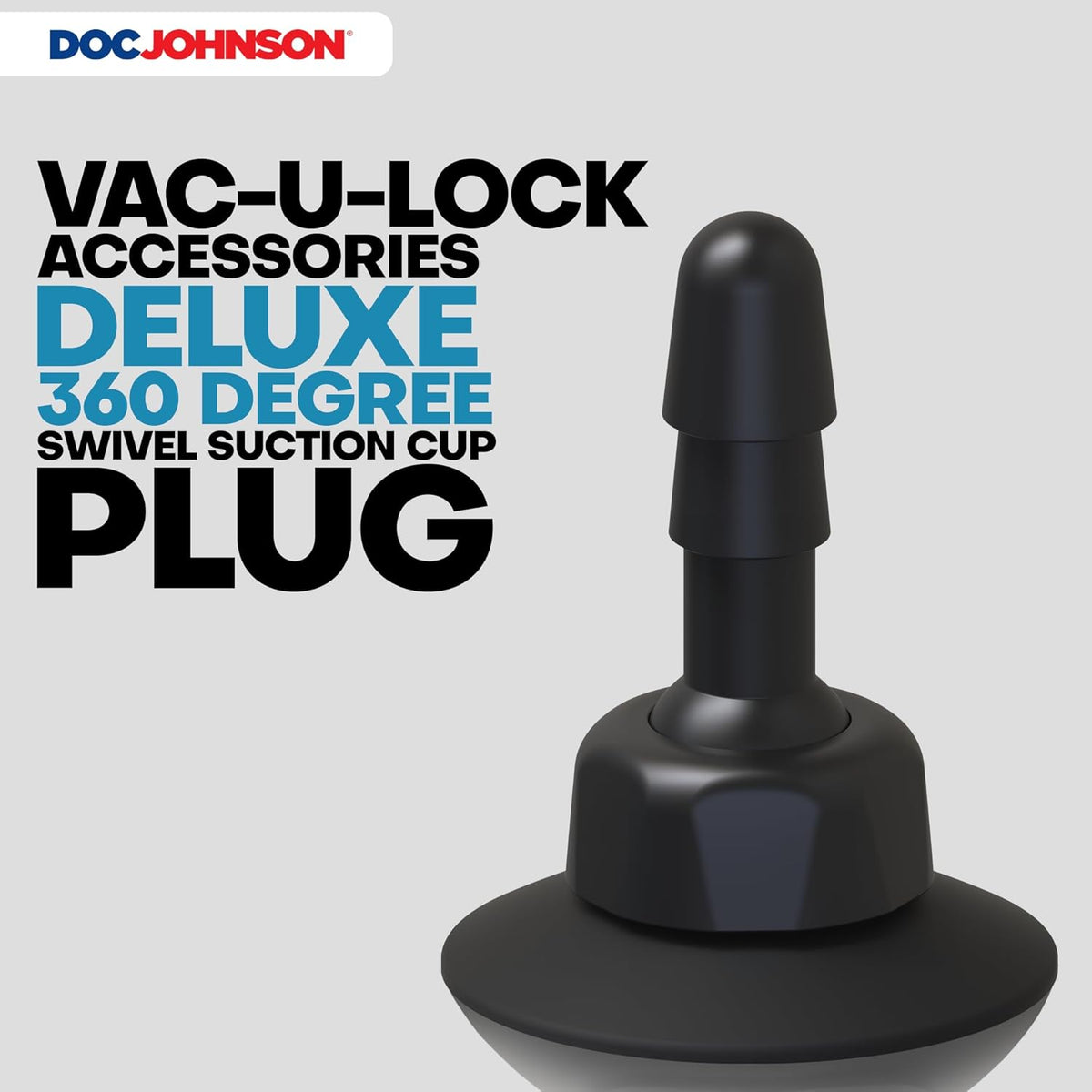 Vac-U-Lock Deluxe 360 Degree Swivel Suction Cup Plug
