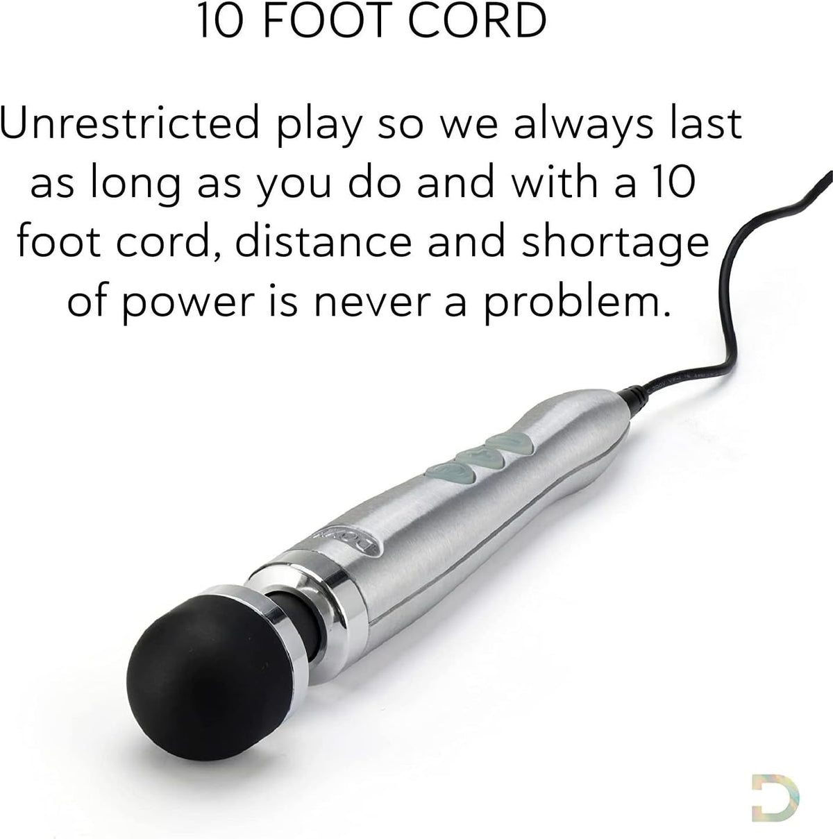 Doxy Die Cast 3 Vibrator Wand -Silver