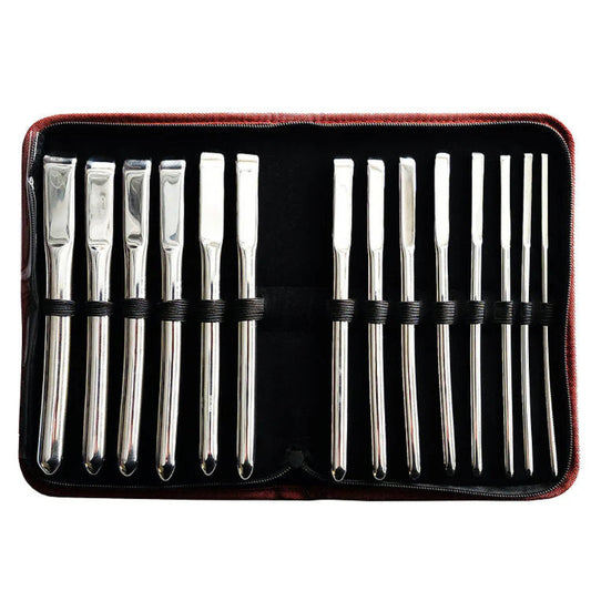 Stainless Steel Hegar Uterine 14 Piece Dilator Set
