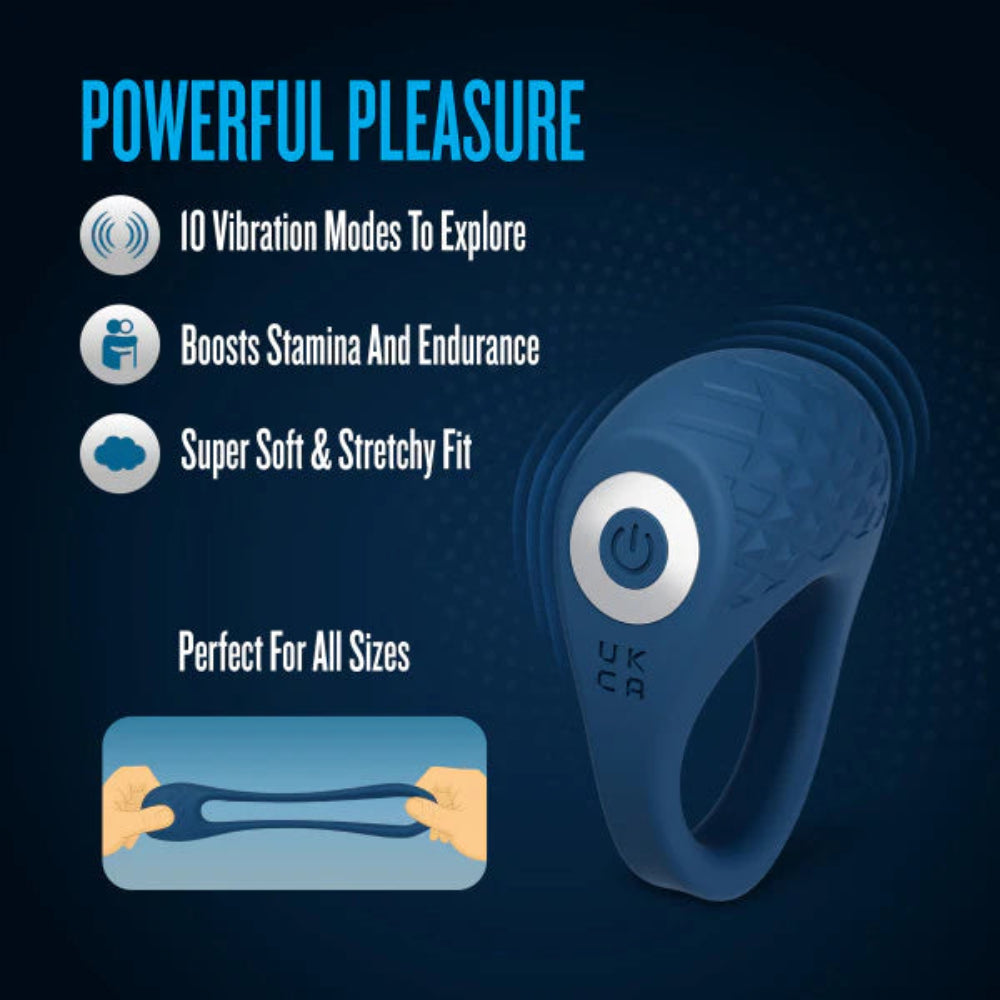 Performance Plus 'Flex Pro' Cock Ring -Blue