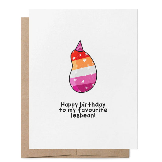 Happy Birthday Lesbean card