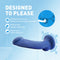 Avant D10 Ergo Mini Dual Density Dildo - Indigo