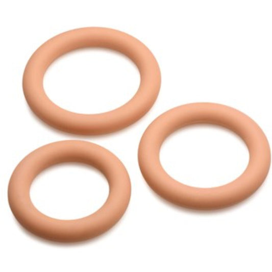 JOCK Discrete 'Light Tan' 3pc Cock Ring Set