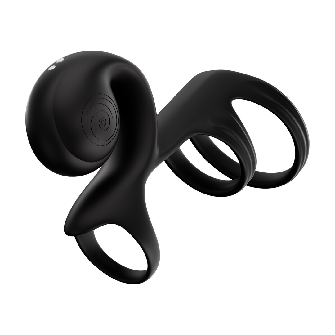 SVibe Snail Jovi Arc Couples Ring - Noir Haze - view 4