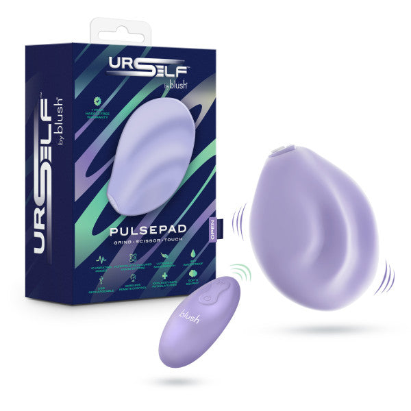 UrSelf PulsePad lavender silicone grinding vibrator with remote