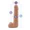 Au Naturel Suave Dual Density Dildo 7"