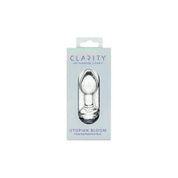 Clarity - Glass - Utopian Bloom Butt Plug