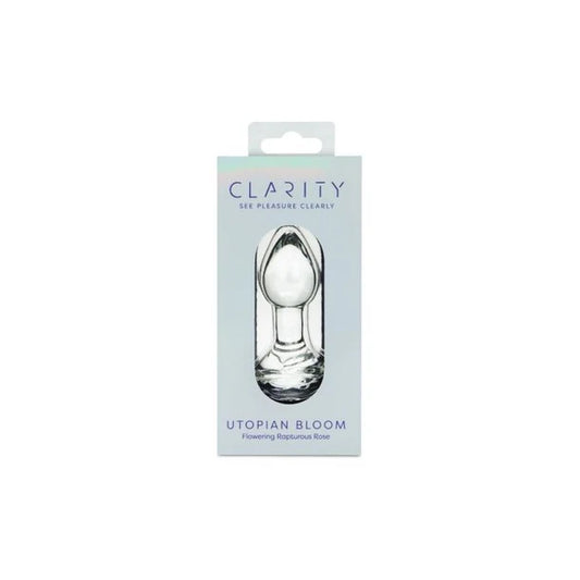 Clarity - Glass - Utopian Bloom Butt Plug