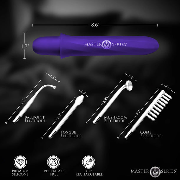MS Elektra Rechargeable E-Stim Wand Kit -Purple