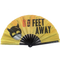 6 Feet Away Pride Hand Fan - Wooden