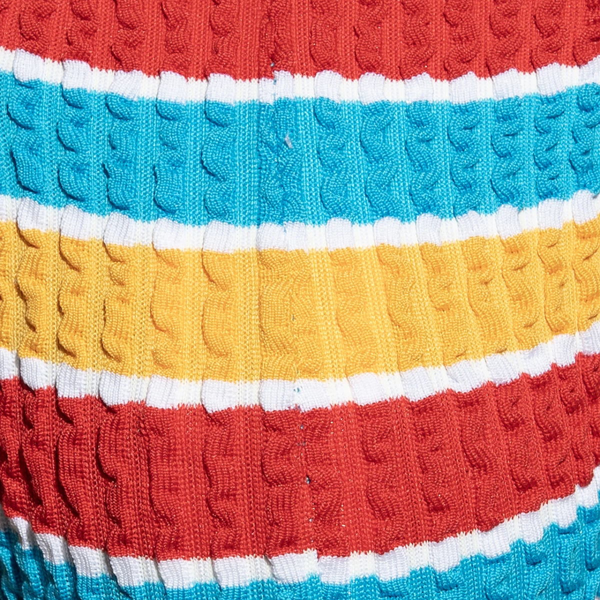 ES Collection 70's Stripes Swim G-String - Turquoise