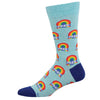 Socksmith Pride Crew Socks - Blue Heather