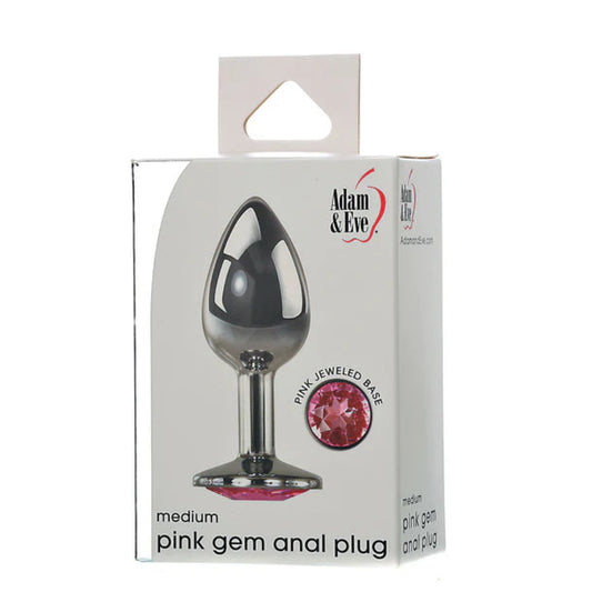 Adam & Eve 'Pink' Gem Anal Plug -Medium