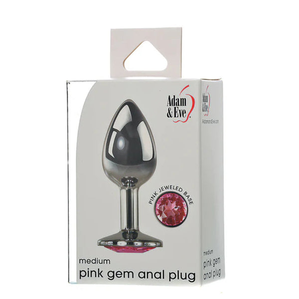 Adam & Eve 'Pink' Gem Anal Plug -Medium