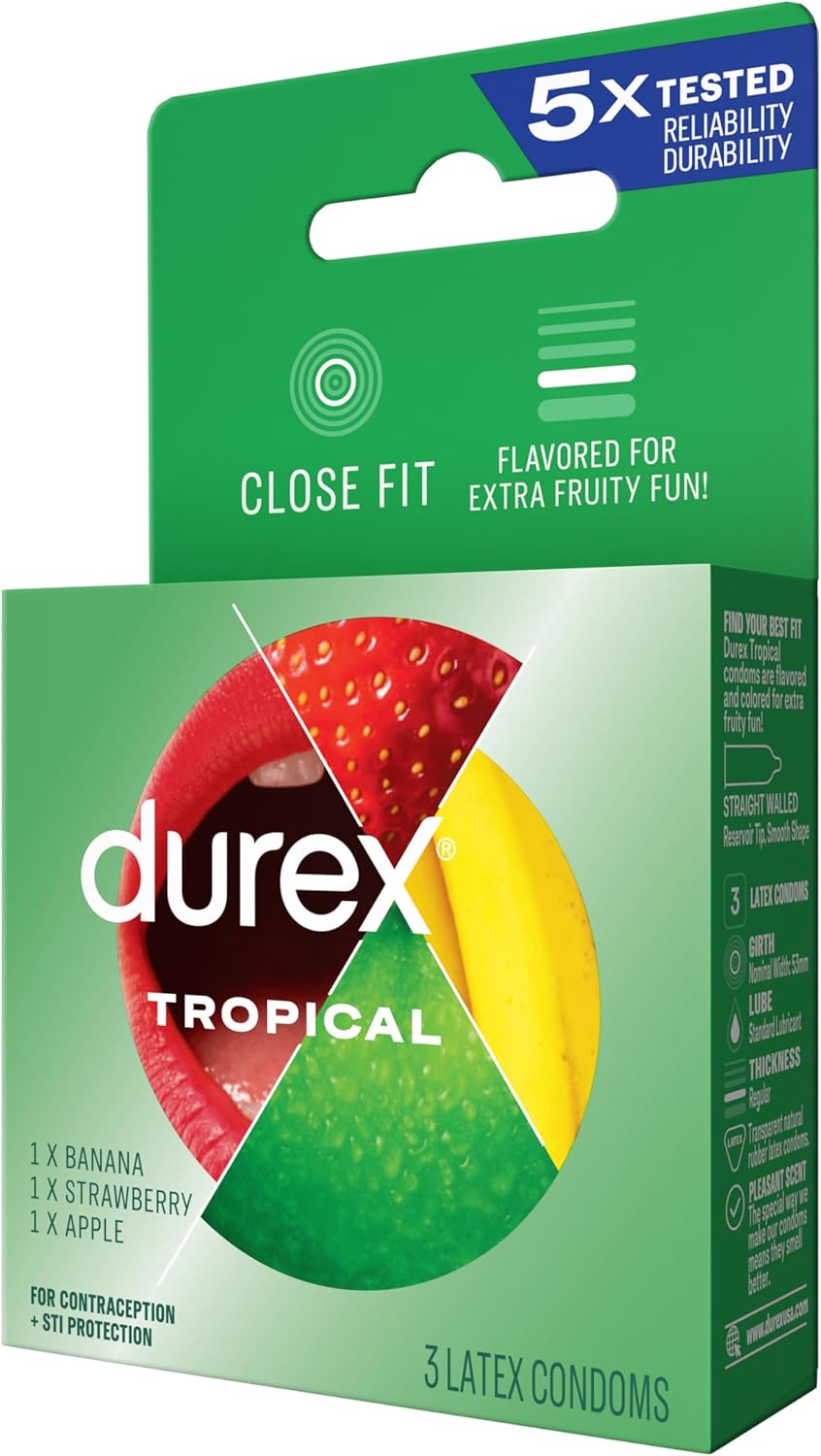 Durex Tropical Flavoured Condoms - 3pk