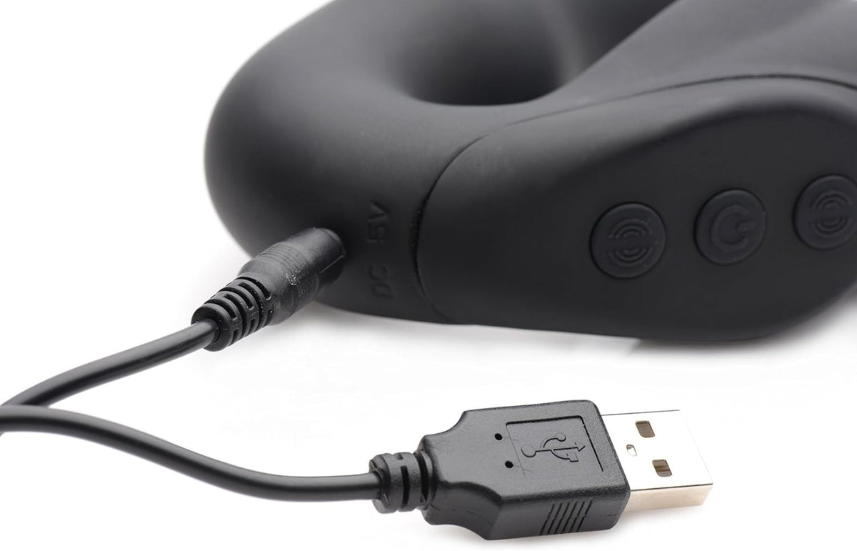 Strap U "Evoke" Vibrating Strapless Strap On -Black