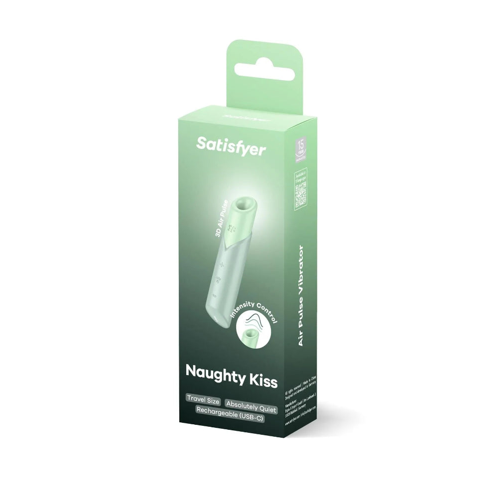 Satisfyer 'Naughty Kiss' Air Vibe -Green