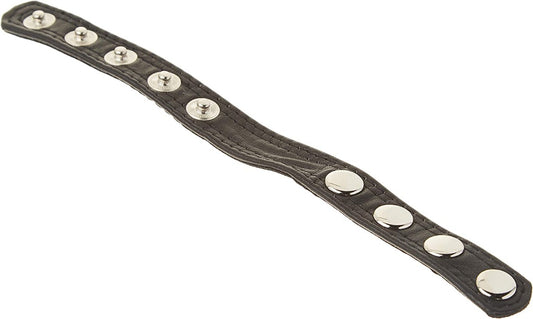 Black Leather "Speed Snap" C Ring -Bulk