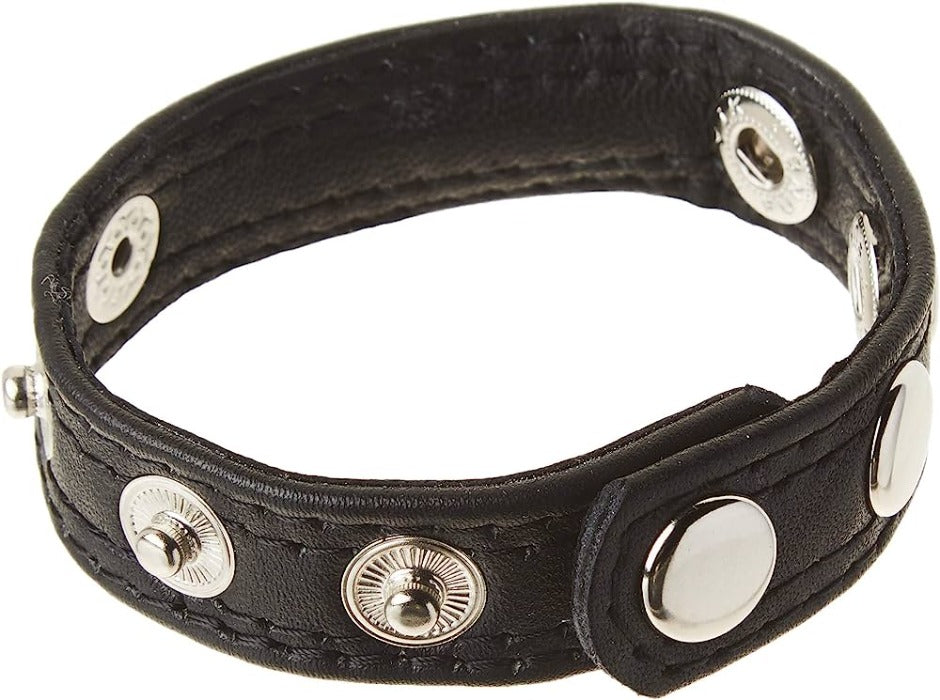 Black Leather "Speed Snap" C Ring -Bulk