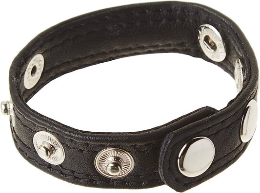 Black Leather "Speed Snap" C Ring -Bulk