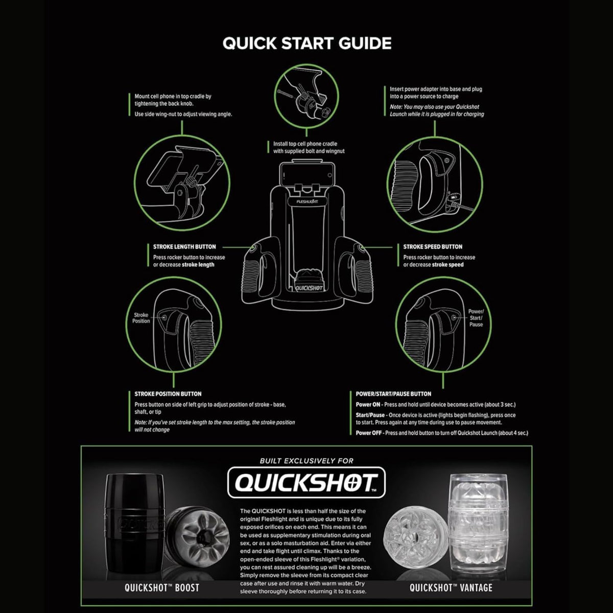 Fleshlight Quickshot Launch Auto Stroker