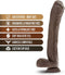 Dr. Skin ''Mr. Ed'' 13 Inch Extra Long Dildo -Chocolate