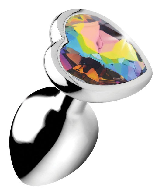 Booty Sparks "Rainbow Prism Heart" Anal Plug -Small
