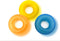 Rascal D Ring 3 PK Glow Yellow/Orange/Blue